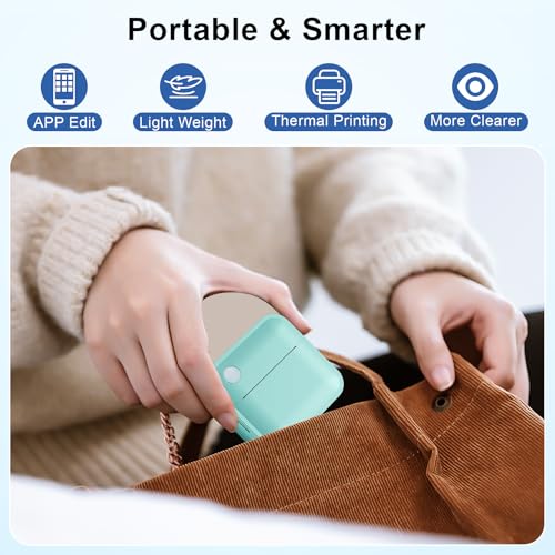 Vfu BLUETOOTH LABEL MAKER Machine, Mini Printer Sticker Maker thumb #5