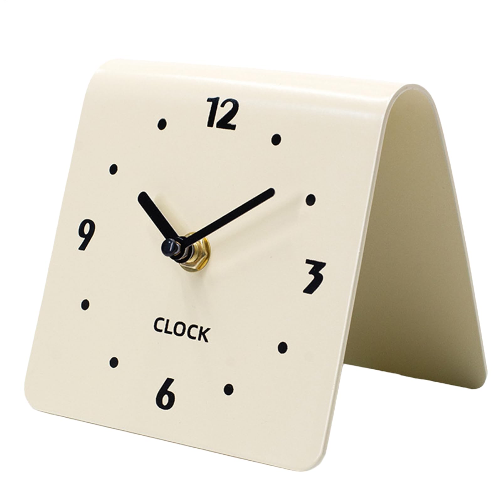 Reloj de Mesa Analógico Silencioso Moderno para Sala de Estar y Oficina