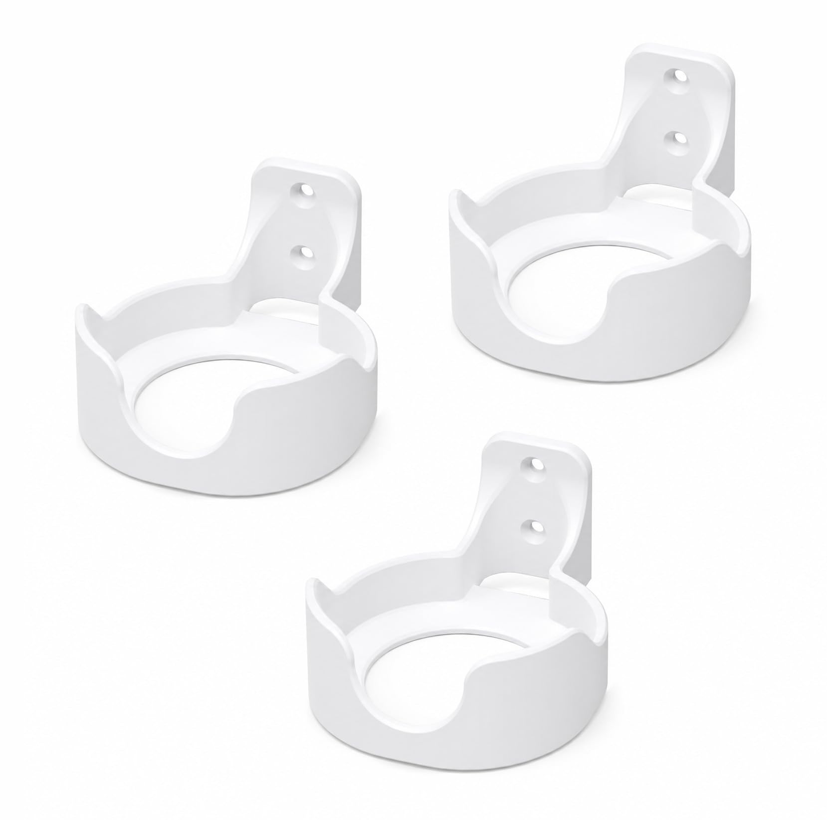 Support mural compatible avec TP-Link Deco M4, S4, E4, S7 et P9/ Support de routeur WiFi Mesh avec vis et chevilles/étagère murale pour WiFi Dco 3 unités (blanc)