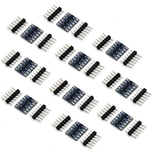 Hailege 10pcs IIC I2C Convertidor de Nivel Lógico Módulo
