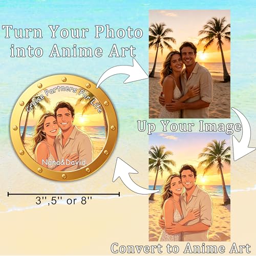 Imán Decorativo Personalizado para Puerta de Crucero Anime miniatura 2