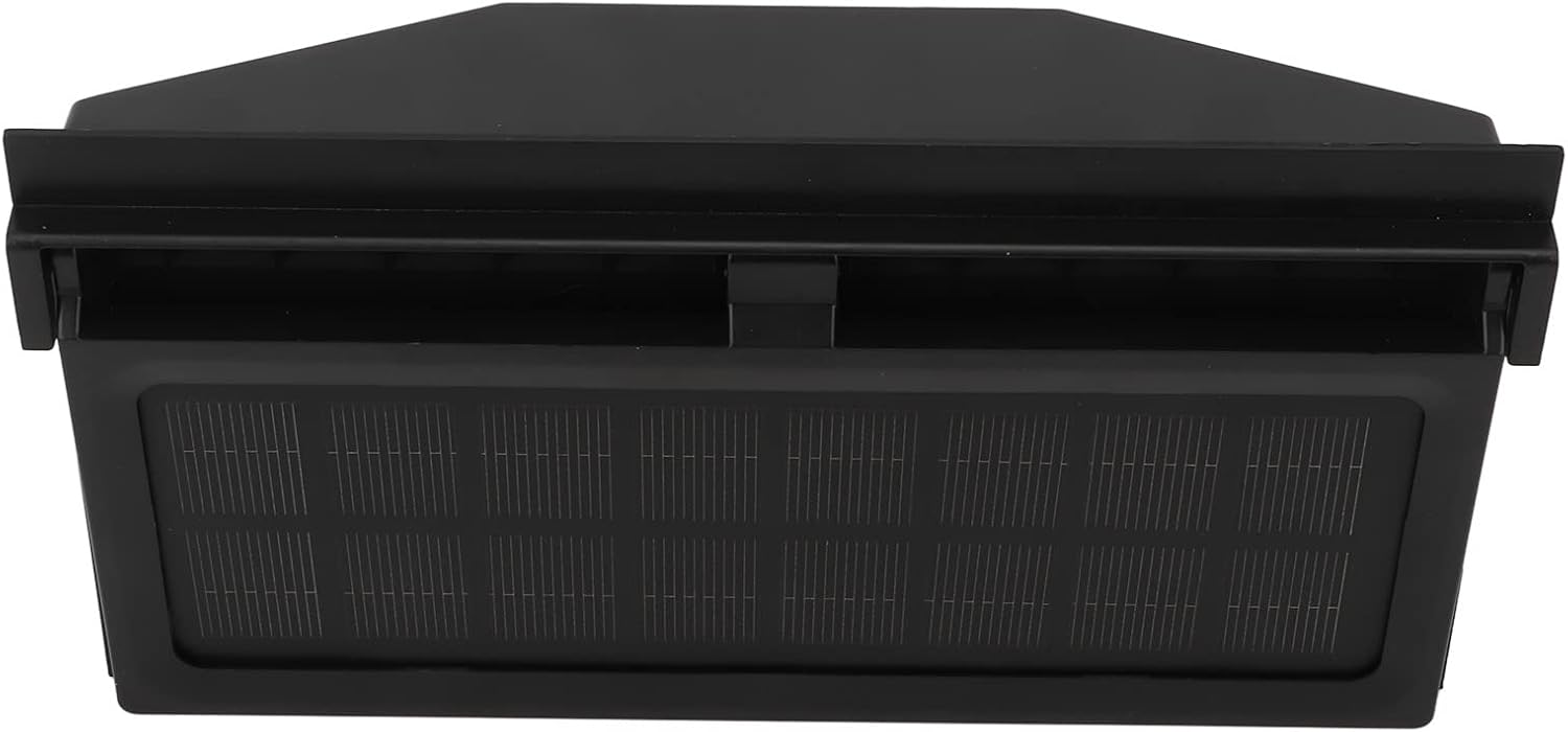 Solar Powered Car Exhaust Fan Efficient Double Cooling for Air Circulation for Vehicle Interior ABS Material (Black)