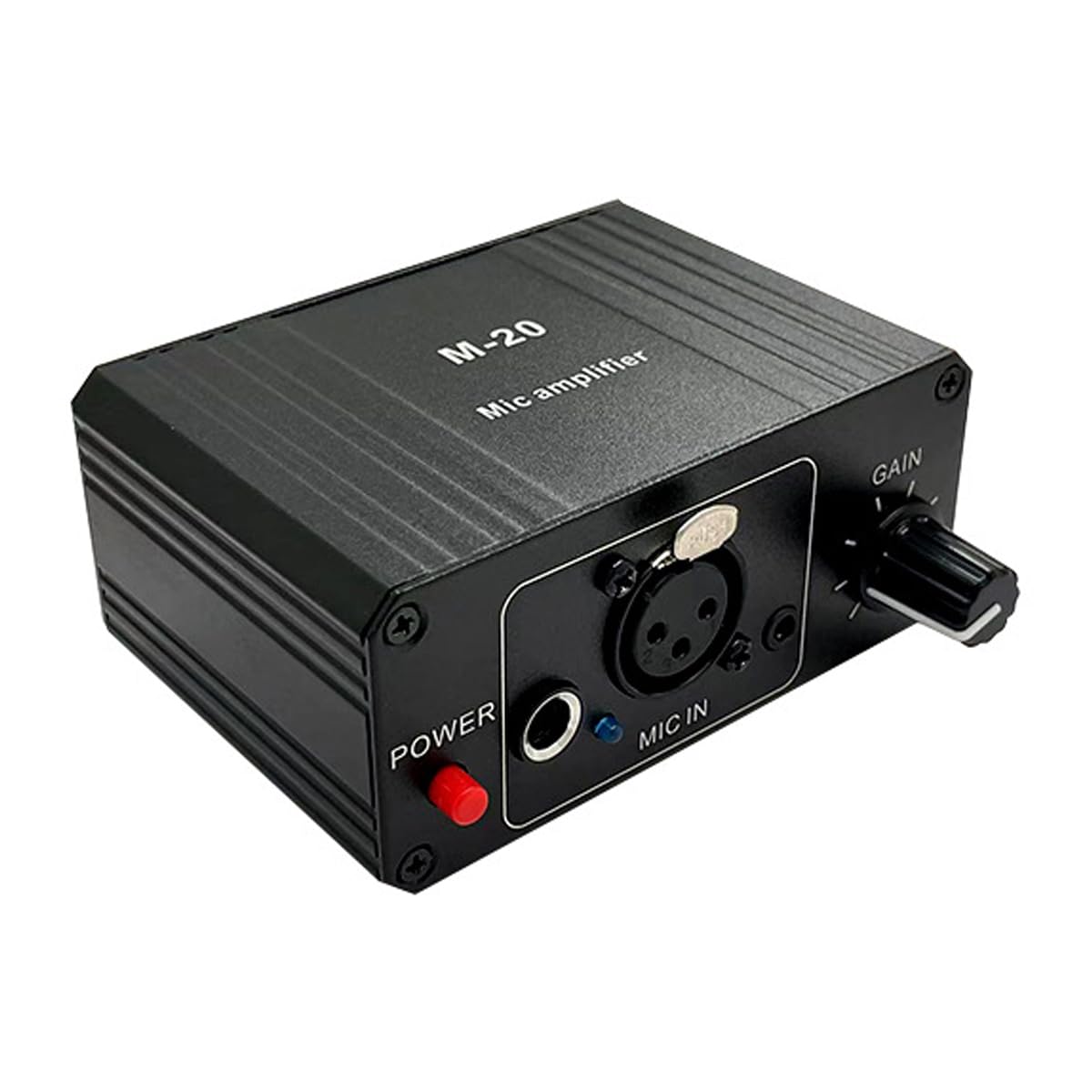 Préampli Micro, Amplificateur Micro À Gain Élevé 48 V Avec Alimentation Fantôme Et Sortie XLR