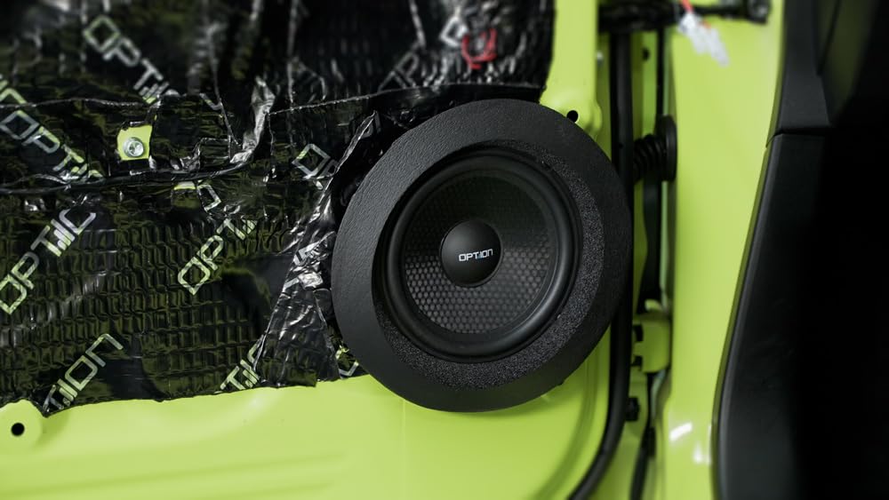 Option DSP Sounddupgrade V3 compatible con Suzuki Jimny (Tipo GJ/HJ) - 100% Plug & Play de actualización de sonido con amplificador DSP, altavoz frontal, altavoz trasero, subwoofer y aislamiento
