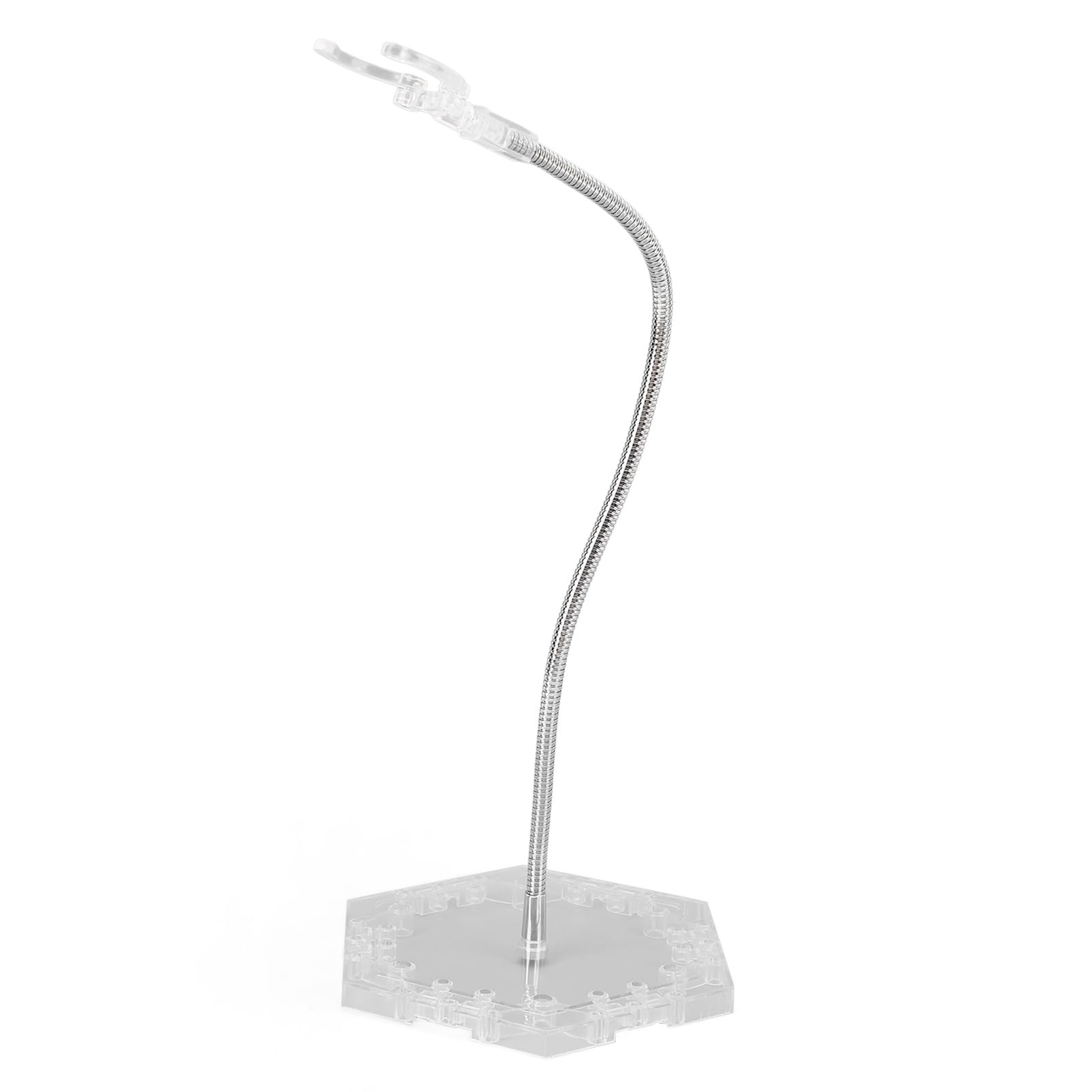 Cryfokt Action Figure Stand, Adjustable Metal Support Arm, Excellent Stability, Wide Compatibility, Stylish Design, ABS, Stainless Steel