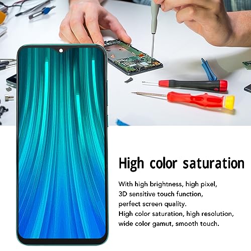 Rankomu LCD-skärm Ersättning för Redmi Note 8 Pro - Ice Jade Color