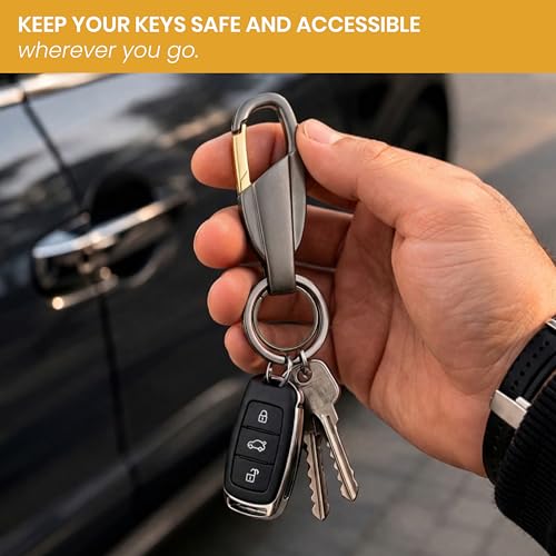 Image of Storite Metal Keychain for Men & Women | Premium Decorative Key Ring | Stylish Key Holder for Car, Bike, Home & Office Keys