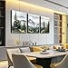 MHARTK66 Wall Art for Living Room Modern Wall Decor for Bedroom Office Decor Abstract Mountain Forest Landscapes Ink Painting 3 Piece Framed Canvas Art Prints Ready to Hang Wall Pictures Home Decor