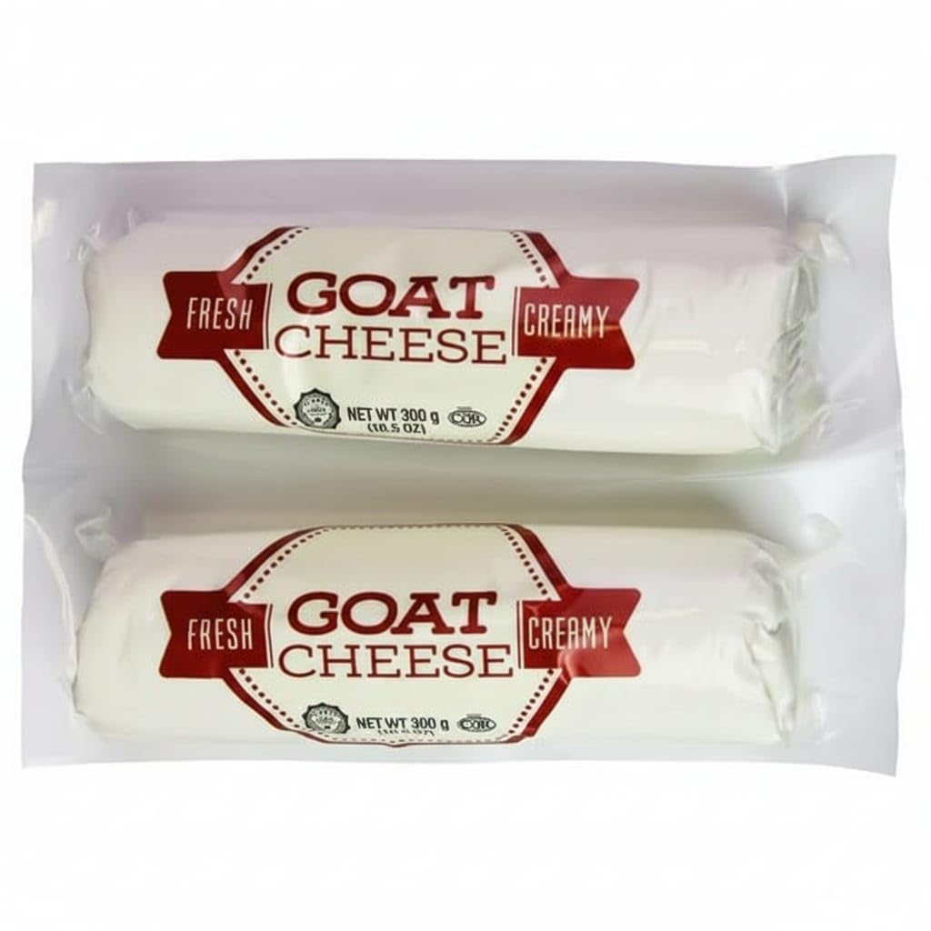 Celebrity Goat Cheese Variety Pack: 6 Flavored 4oz Logs (Fig, Honey, Cranberry Cinnamon & More) - Fresh Creamy Kosher