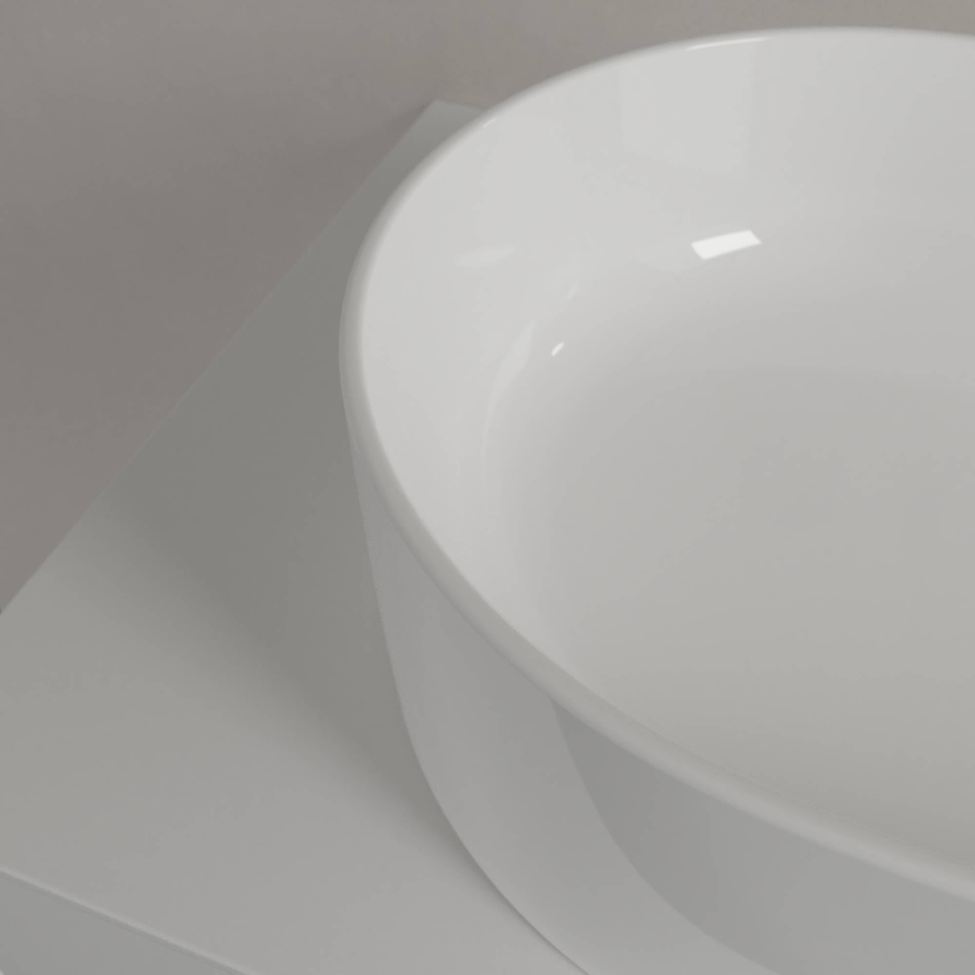 Villeroy & Boch Collaro Aufsatzwaschbecken, 560 x 360 mm, ohne Hahnloch, ohne Überlauf, geschliffen, 4A195601, Farbe: weiß-alpin