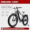 Young Electric Electric Bike Adults 750W Motor Ebike 48V 15Ah Removable LG Cells Battery 26'' Fat Big Tire 28mph Shimano 7-Speed Bicycle Snow Beach Mountain Off Road Commuter #1