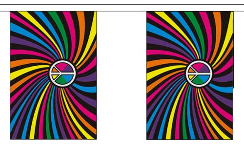 AZ FLAG - Guirlande Drapeau Arc-en-Ciel Tourbillon - 6 Mètres Avec 20 Fanions Lgbt - Gay - Rainbow De 21x14 cm - Petits Drapeaux 100% Polyester - 60g AZ FLAG - Guirlande Drapeau Arc-en-Ciel Tourbillon - 6 Mètres Avec 20 Fanions Lgbt - Gay - Rainbow De 21x14 cm - Petits Drapeaux 100% Polyester - 60g