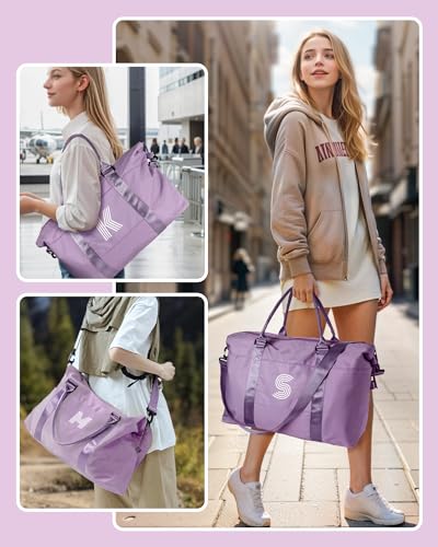 Vogewood Personalized Initial Overnight Bag