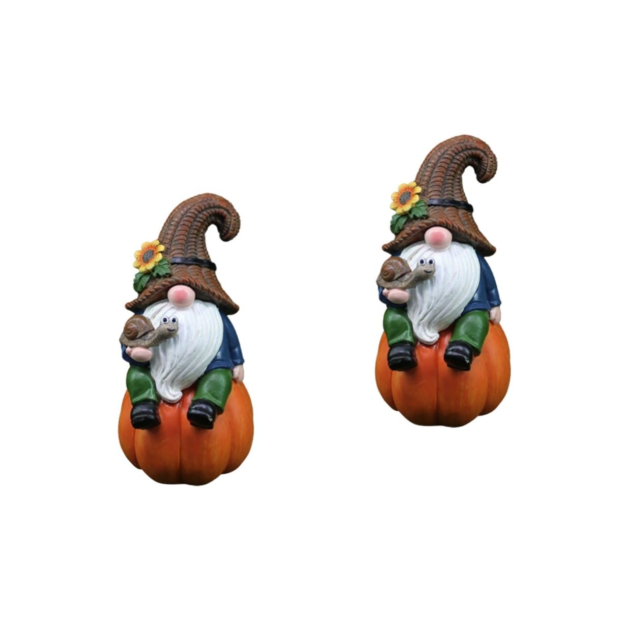 Toddmomy 2pièces GNOME De Jardin Résine Sculpture Décorative De Nain Ornement Humoristique pour Extérieur Et Intérieur pour Noël Et Autres Occasions Festives