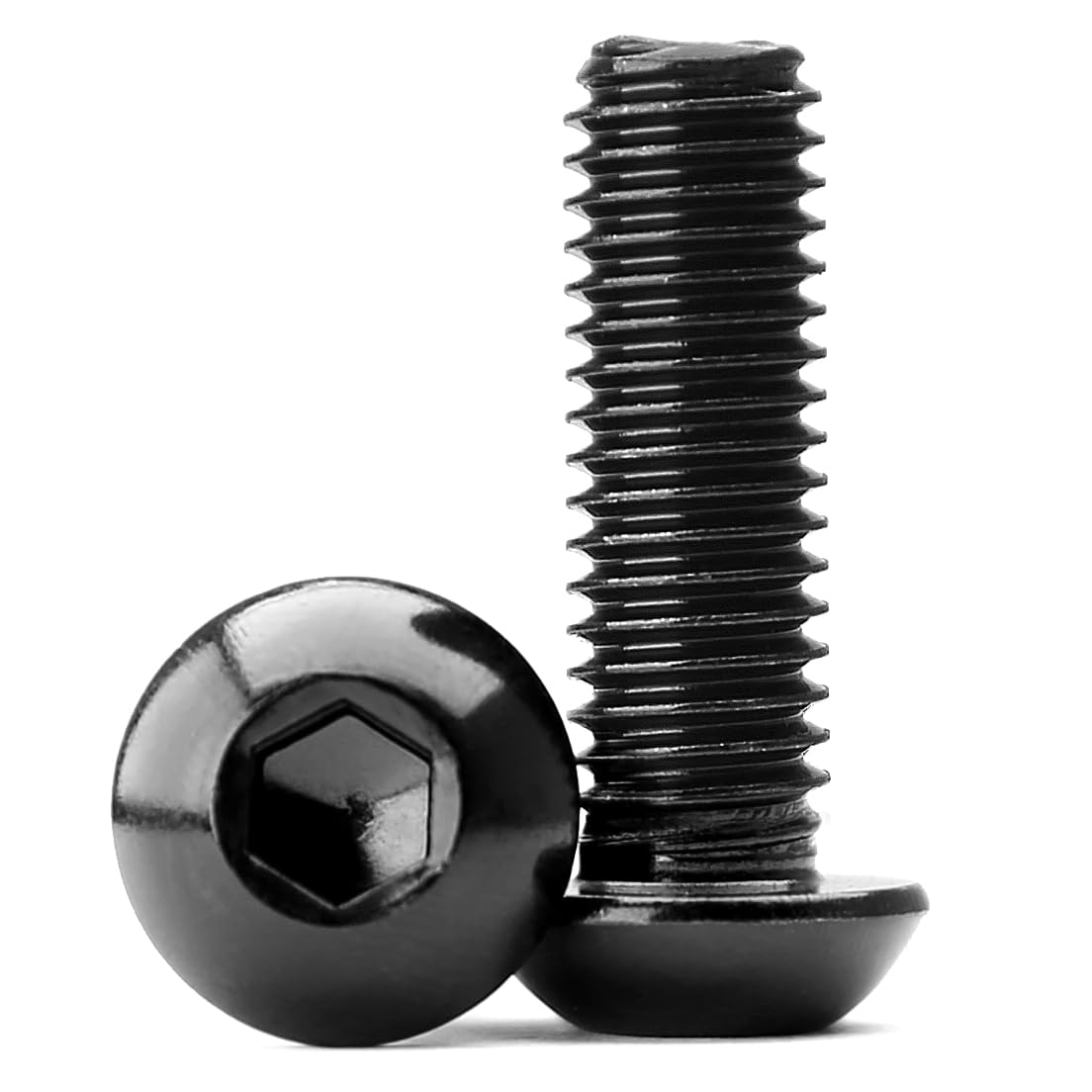 Tornillos Avellanados M8x45mm de Acero Inoxidable 304 Negro Oxidado con Hexágono Interior y Rosca Completa (10 Piezas)