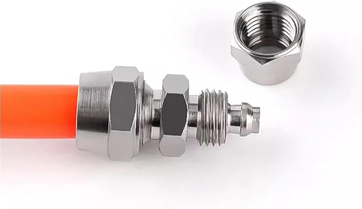 Pneumatic Fast Twist Fittings Air Hose Connectors Straight Push Into 6 8 10mm Quick Screw Connector 1Pcs(4mm)