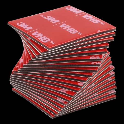 20 Pezzi Nastro Biadesivo Extra Forte, Biadesivo Extra Forte,Impermeabile e Resistente alle Alte Temperature, per Casa, Ufficio,30mmx30mm