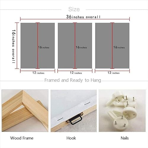 Miniatura 7 de Arjun Lienzo de playa con océano, pintura costera, imágenes de baño de cielo azul, paisaje verde azulado, puesta de sol, obra de arte panorámica