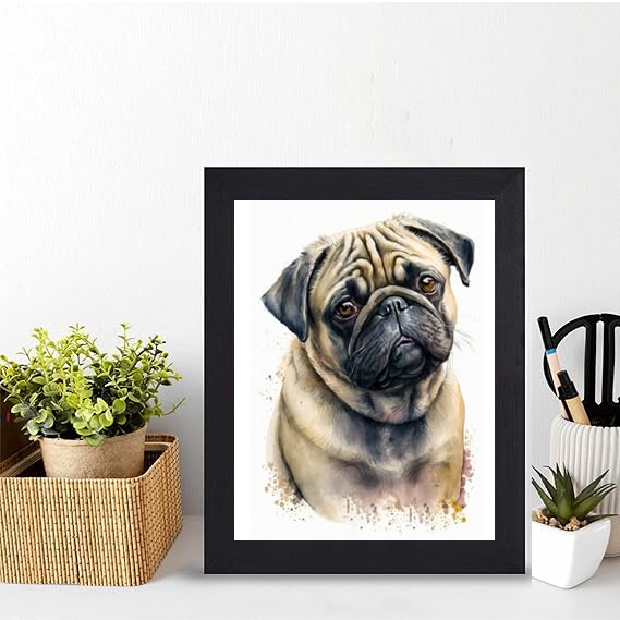 KARNI CREATION Customized Dog Photo Frame | Personalized Pet Picture Frame | Dog Cat Photo Gift Frames Dog Mom Dad Gift | Gift For - Anniversary | Birthday |Wife | Husband | Sister | Gift For SomeOne | Love Everone (Black 8*12*1) BLACK , White , Brown Frame-image-4