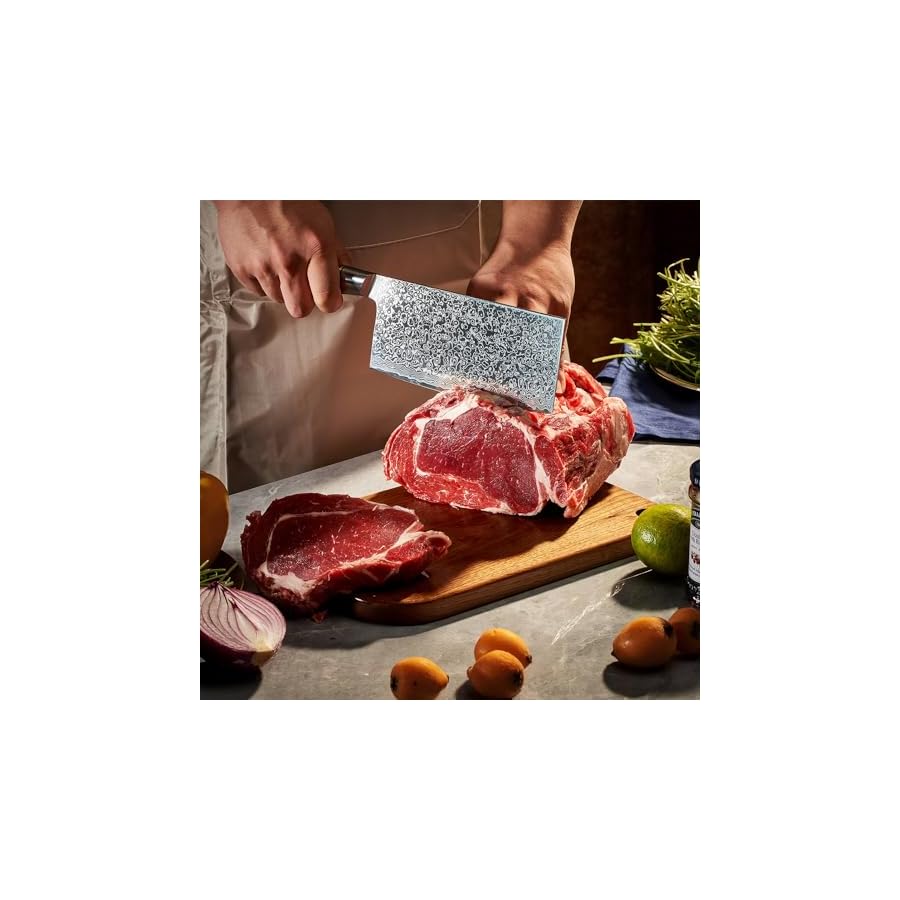 SENKEN-16-Piece-Damascus-Knife-block-Set-The-Dynasty-Collection-Japanese-VG10-Damascus-Steel-with-Natural-Sycamore-Wood-Handles-includes-6-Matching-Steak-Knives-Scissors-Sharpening-Rod SENKEN 16-Piece Damascus Knife block Set - The Dynasty Collection - Japanese VG10 Damascus Steel with Natural Sycamore Wood Handles, includes 6 Matching Steak Knives, Scissors, & Sharpening Rod