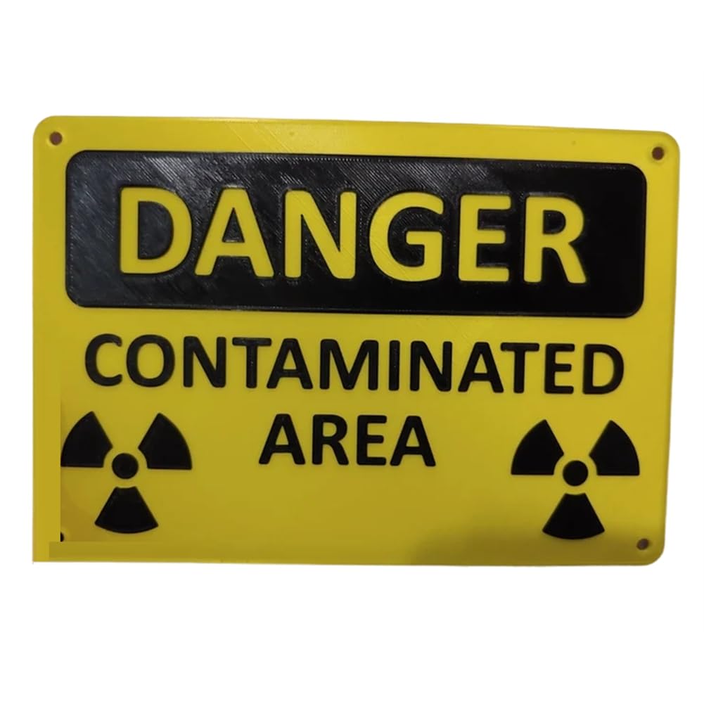 Segnale di pericolo per area contaminata da radiazioni nucleari/pericolo, facile da usare