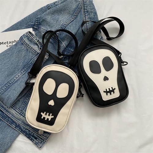 Halloween Purse Skeleton Skull Ghostface Spooky Goth Purses Horror Accessories Sling Crossbody Bag Shoulder Bags 6