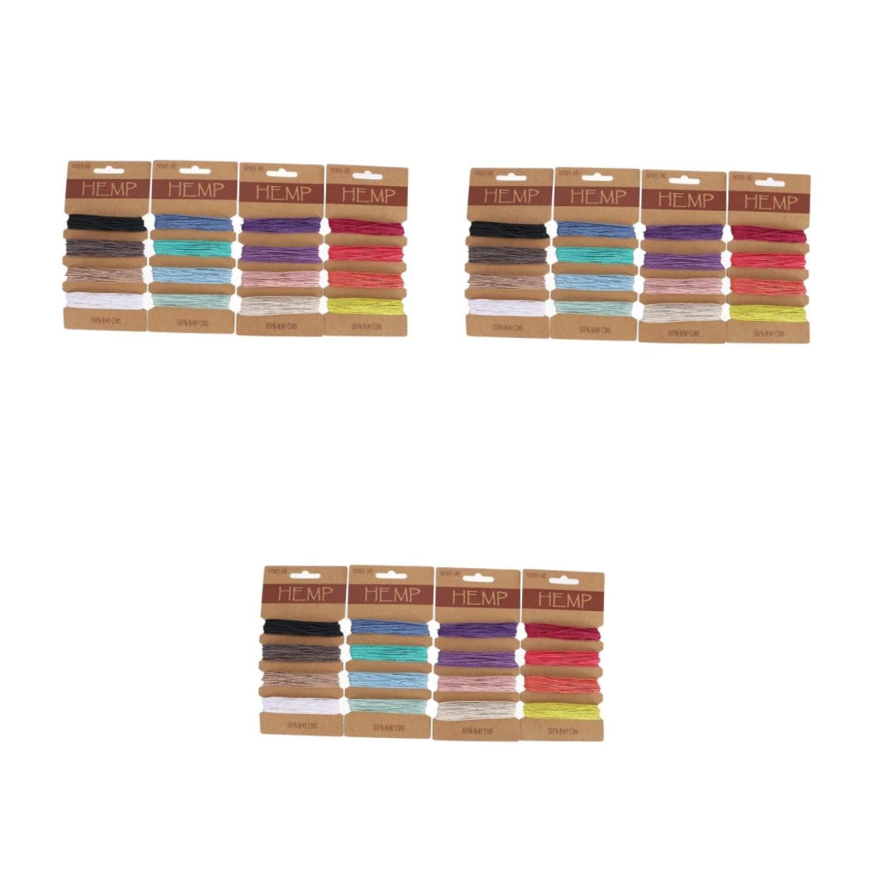 Abaodam 3stücke Bunte Hanfzwirn Schnur Für Armbänder Ketten Und Bastelprojekte Farben Hohe Zugfestigkeit Für Kreative Bastelideen Und