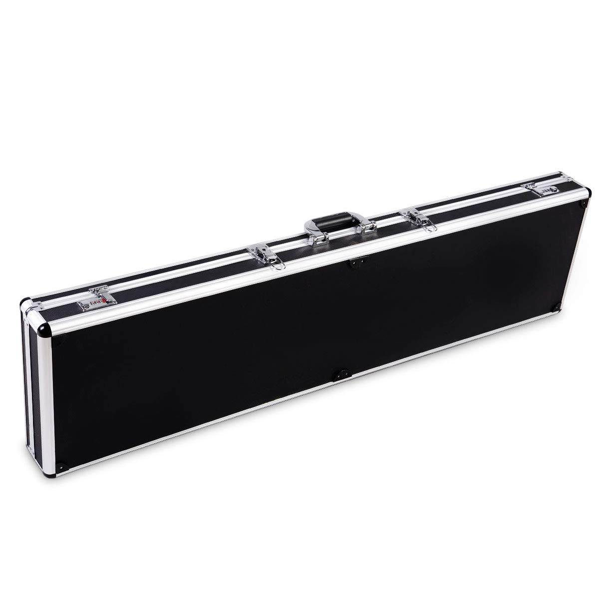 COSTWAY Custodia Dura in Alluminio per Fucili Valigetta Pistola con Serratura, 134 x 35 x 12 cm