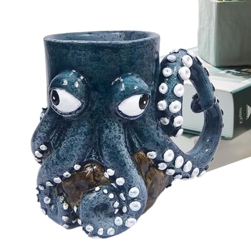 Taza de pulpo cómoda con asa de tentáculo para evitar quemaduras 7