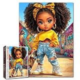 Skate Girl Puzzle Street Style Jigsaw Graffiti Allée Scène Photos 1000 pièces...