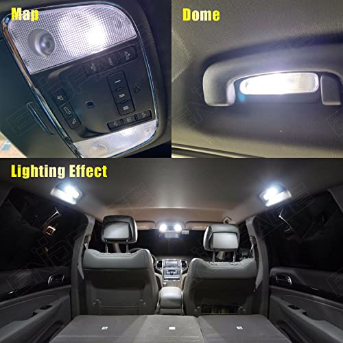 Kit de 12 luces LED interiores blancas para Chrysler 300 miniatura 3