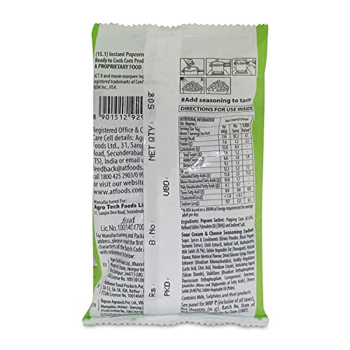 Image of ACT II Sour Cream N Cheese Instant Popcorn, 50g Pack