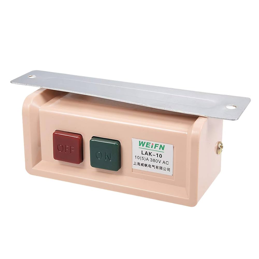 Amazon.co.jp: uxcell スタートストップ押ボタンスイッチ ON/OFF