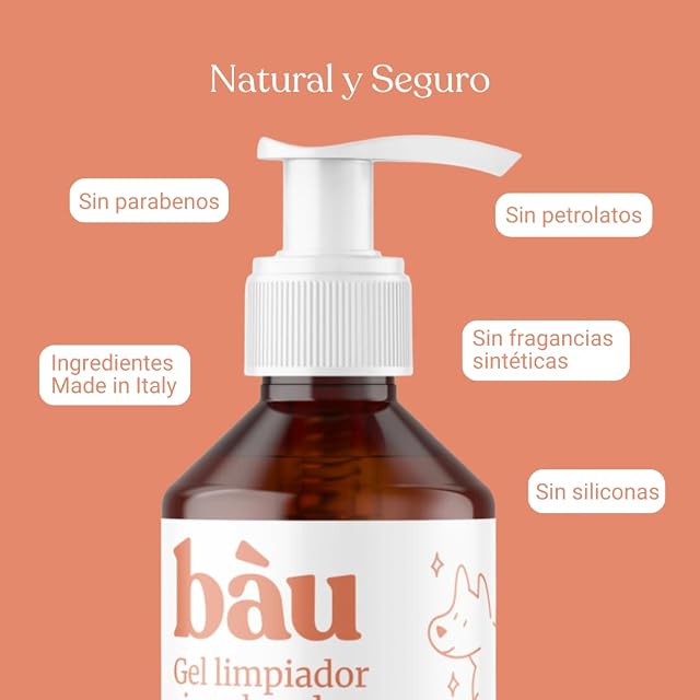 Foto 6 de 8 de BAU Cosmesi Gel Limpiador sin Aclarado, Champú en Seco para Perros, Higienizante e Hidratante