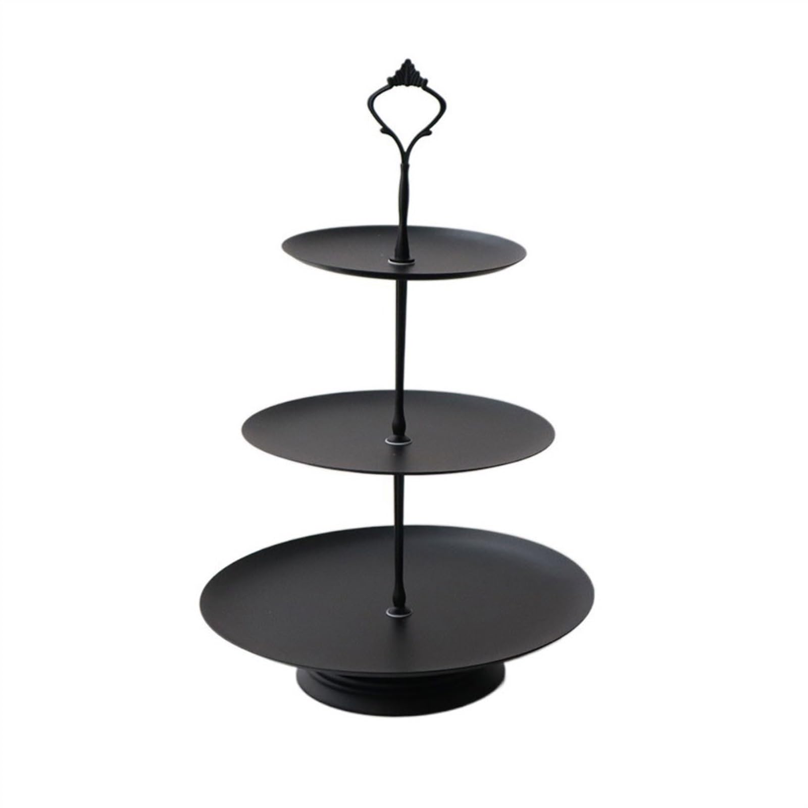 Supporto per Torte 1/2/3 Strati Decorazione di Nozze for Feste Tavolo da Dessert Scaffale for Cupcake di Grande capacità Espositore for Torta di Pane Porta Dolci(Nero,Grande)