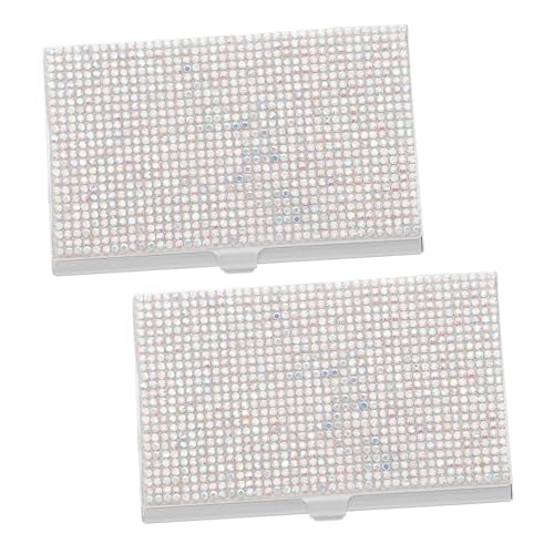 TOGEVAL 2個アルミ合製ポータブル名刺ホルダー ポケット型カードケース ビジネスカード収納ボックス オフィス 出張対応耐久性ある携帯名刺