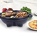 COSTWAY 1350W Indoor/Outdoor Electric BBQ Grill, Black