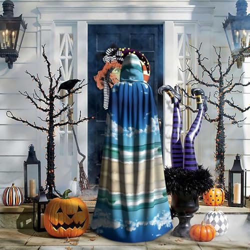 Capa con capucha para disfraz de escenario de Halloween y cosplay 6