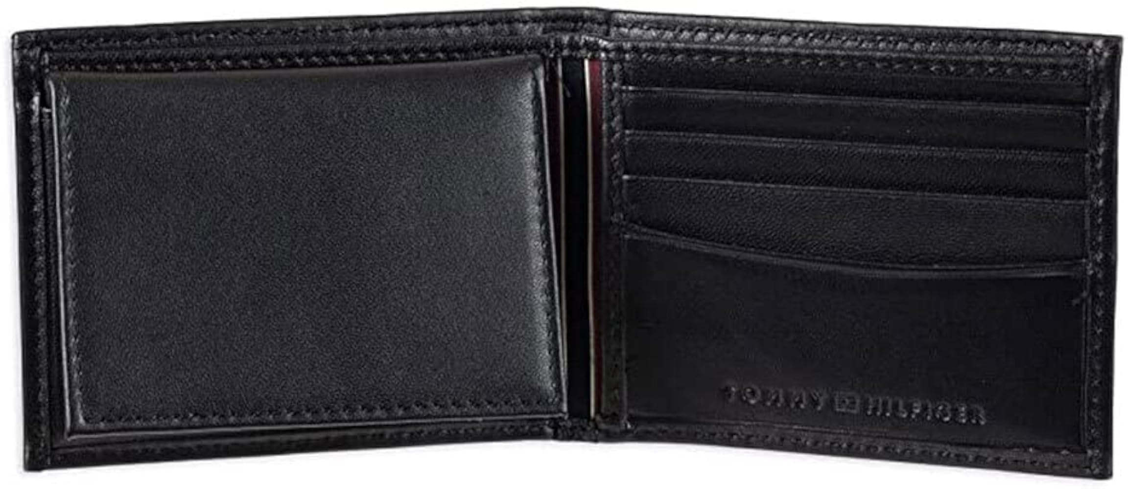 Tommy Hilfiger Men's Leather Wallet - Bifold Trifold Hybrid Flip