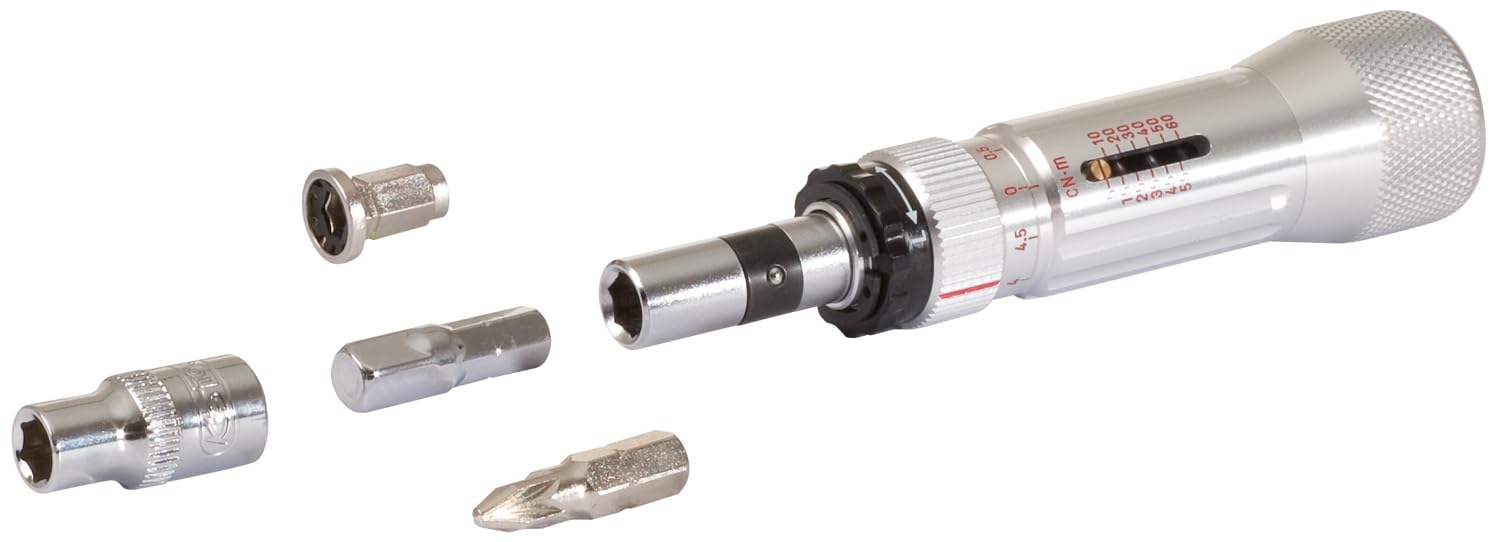 KS Tools 516.3220 1/4" Destornillador dinamométrico ESD con escala micrométrica, 5-60cNm