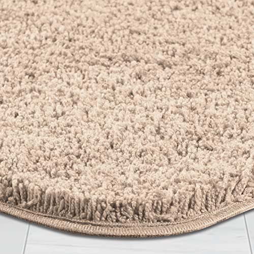 Image of Obsessions Ultra-Absorbent Quick-Dry Bath Runner | 1400 GSM Polyester | Soft, Non-Slip & Fast-Drying Bathroom Rug for Safety & Comfort | 60 x 150 cm | Light Beige