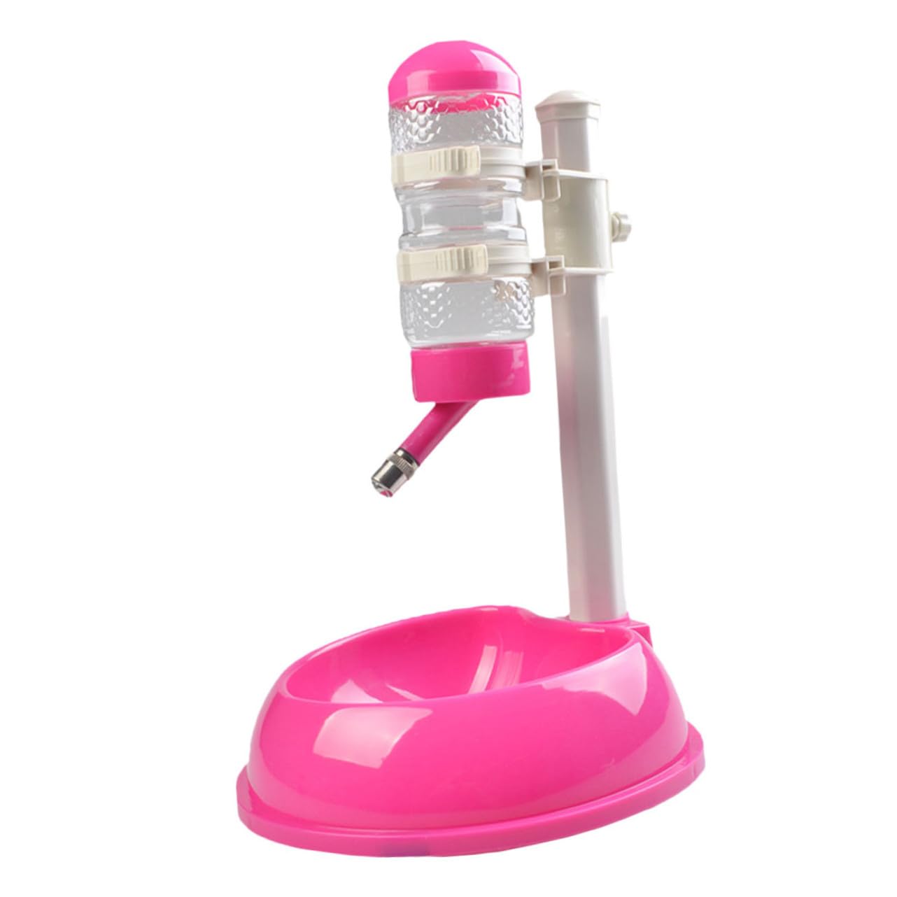 Alimentador Automático para Mascotas Bebedero y Comedero Regulable en Tamaño, Capacidad 500ml, Material PP y PVC, Adecuado para Perros y Gatos