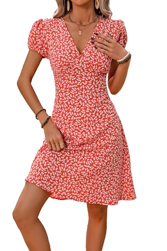 Robe mini fleurie Beachsissi aux finitions soignées en XL