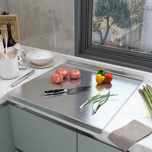 Planche à découper acier inoxydable résistante et robuste pour cuisine