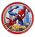 Procos- Piatti Carta FSC Marvel Spider-Man Crime Fighter (Ø20cm), 8 Pezzi 16-21 cm, Multicolore, 95044