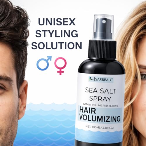 Image of Sea Salt Spray for Hair Styling and Volumizing | Texture Spray for Men & Women| Instant Volume & Natural Texture | Matte Finish, No Residue | Non-Sticky | Works on Straight, Wavy & Curly Hair (100ml) (1, 100ml)