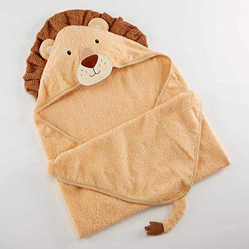 Image of Baby Aspen Lion Hooded Towel, tan /Brown /Cream