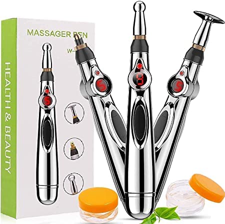 SAFEDEAL Meridian Energy Massage || Pen 3-in-1 Electronic Acupuncture Massager Pen || Meridian Energy Pen for Pain Relief Therapy