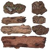 ROMISBABA ミニチュア木切り株装飾 点 製リアル人工石モデル ガーデン フェアリーガーデン用 ミニ園飾り 園芸小道具 贈り物に