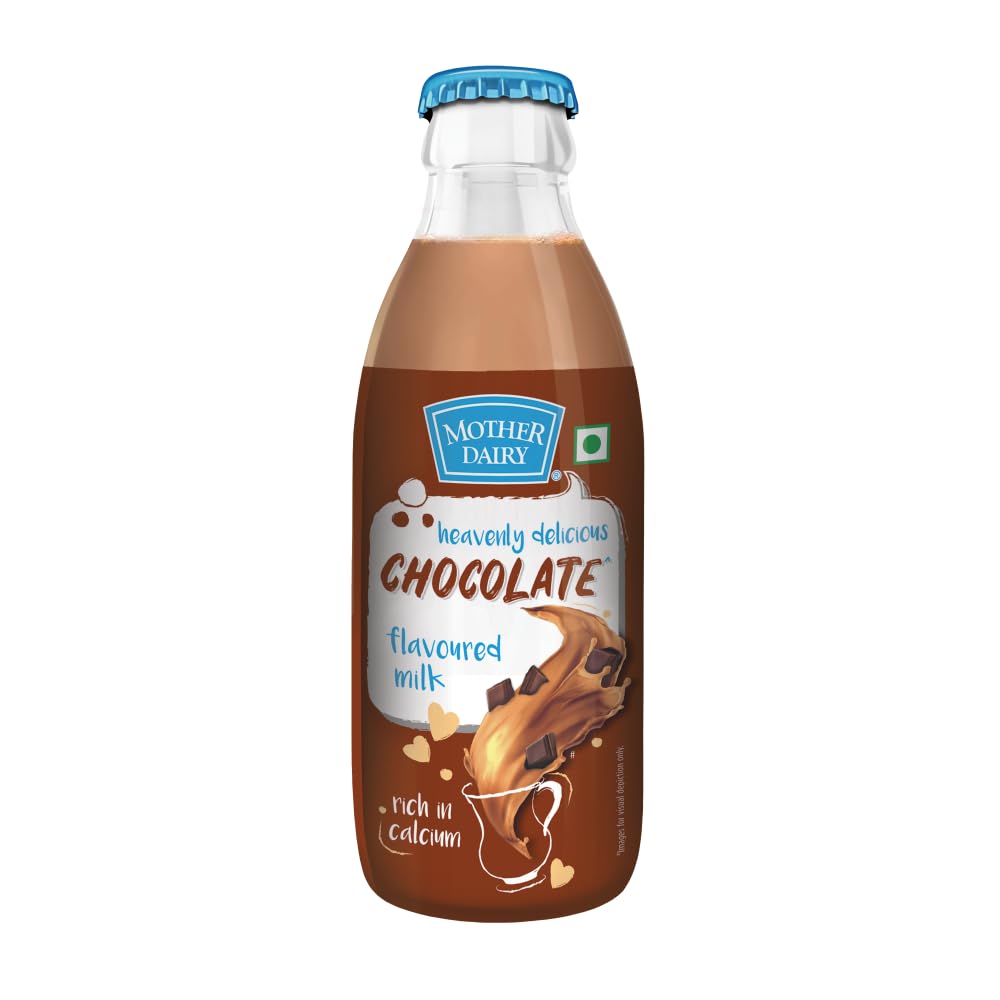Mother Dairy Flavoured Milk, Chocolate, 180ml-picture-18